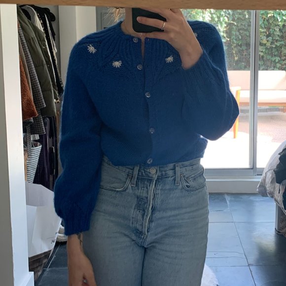 Vintage Hand Crocheted Sweater - Picture 4 of 4